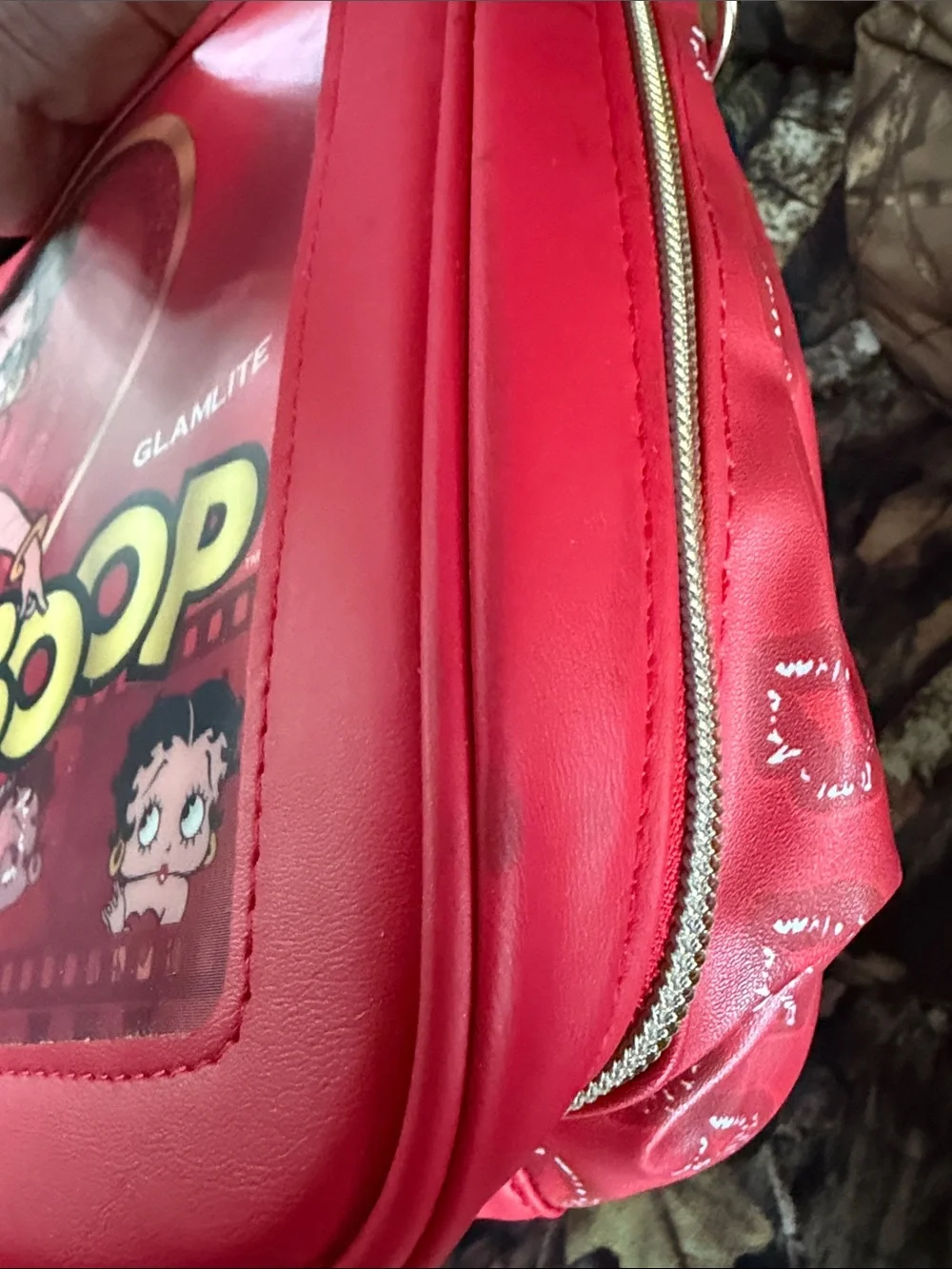 GlamLite Betty Boop Red Crossbody Bag